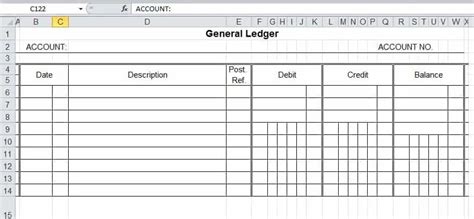 4 Ledger Statement Formats In Excel - Excel xlts