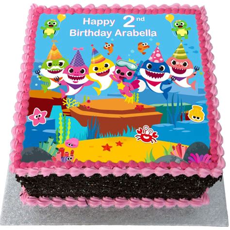 Baby Shark Birthday Cake - Flecks Cakes