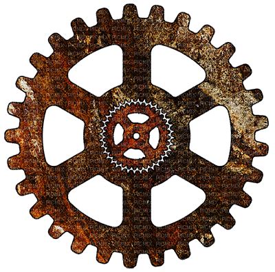 steampunk wheel gear gif - Бесплатный анимированный гифка - PicMix