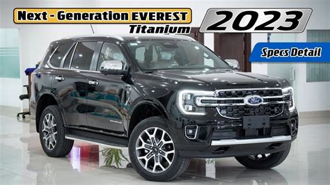 Ford Everest Titanium 2023 [Absolute Black Color] | Walkaround Video with Specs - YouTube