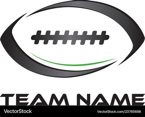 American football logo design Royalty Free Vector Image
