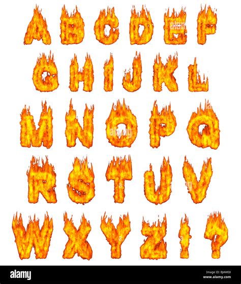 Flaming alphabet hi-res stock photography and images - Alamy