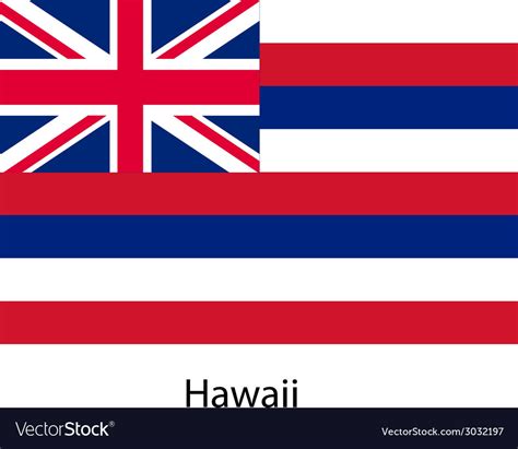 Flag of the country hawaii Royalty Free Vector Image