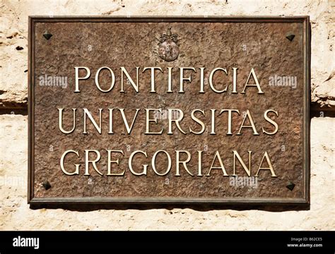 Pontifical Gregorian University, sign, Gregorian University, Piazza ...