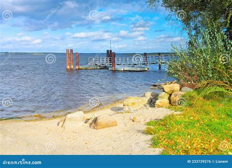 Senftenberg Lake Beach, Lusatian Lake District Stock Photo - Image of ...