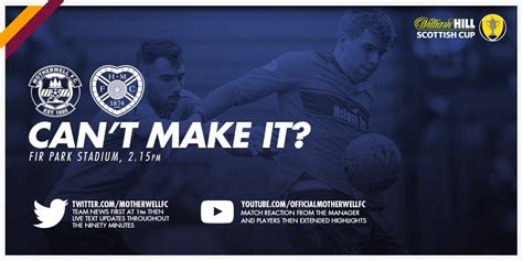 Motherwell FC on Twitter: " ️ | Can't make it to Motherwell's William Hill Scottish Cup match ...