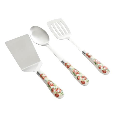 The Pioneer Woman Vintage Floral 3-Piece Kitchen Tool Set - Walmart.com ...