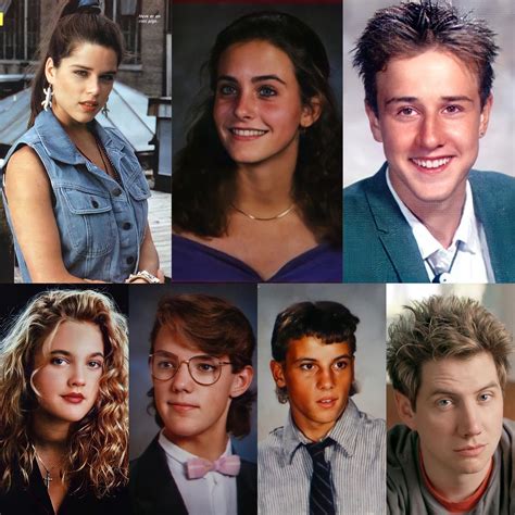 The cast of the 1996 Scream movie when they were in teenagers. Couldn't find a HS pic of Jamie ...