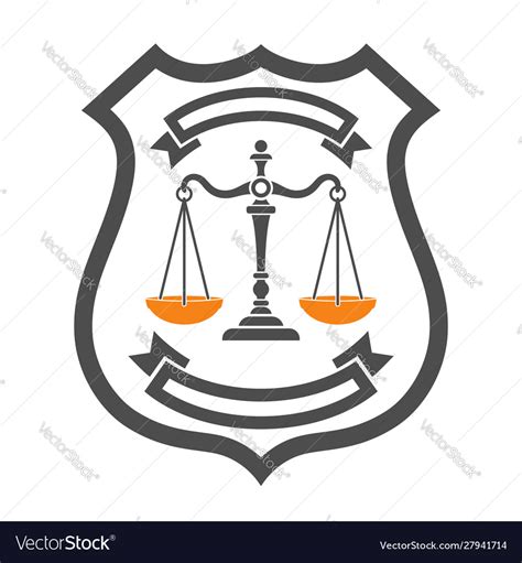 Law and order logo Royalty Free Vector Image - VectorStock