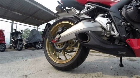 2014 Honda CB650F with CS Racing Exhaust system - YouTube