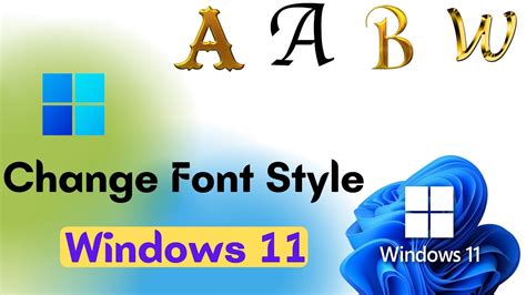 How to Change Font Style in Windows 11 | How To Change Font in Windows ...