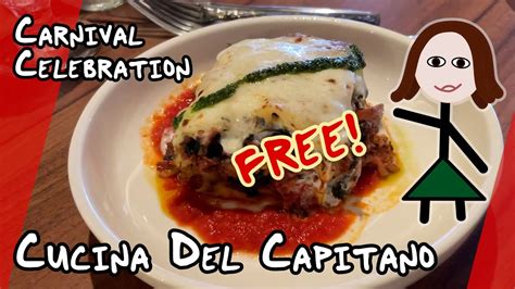 Cucina del Capitano Is FREE on The Celebration!- Carnival Cruise Line ...