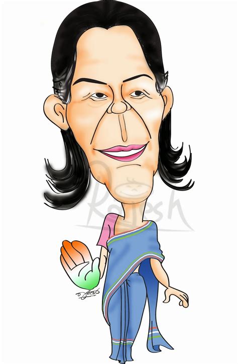 rajesh art world: Sonia Gandhi cartoon