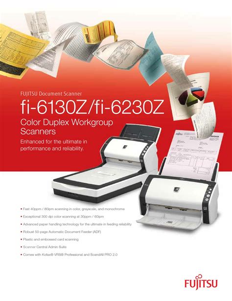 FUJITSU FI-6130Z QUICK MANUAL Pdf Download | ManualsLib