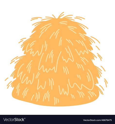 0266 haystack Royalty Free Vector Image - VectorStock