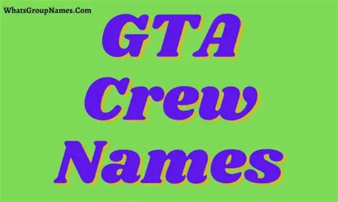 252+ GTA Crew Names And Cool & Cute GTA Crew Names [2022]