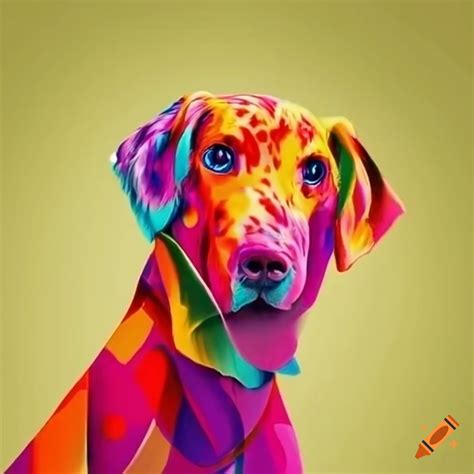 Colorful dog