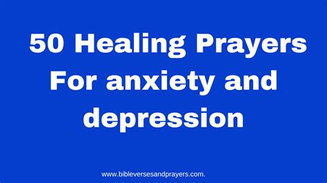 50 Healing Prayers for Anxiety and Depression