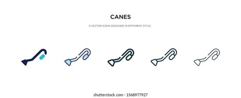 Canes Icon Different Style Vector Illustration Stock Vector (Royalty Free) 1568977927