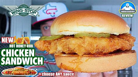 Wingstop® Chicken Sandwich Review! 🐔🥪 | Hot Honey Rub 🔥🍯 | National Launch | theendorsement ...