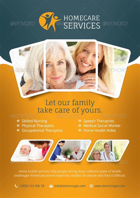 Home Care Flyer Templates by grafilker | GraphicRiver