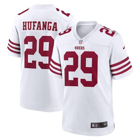 Talanoa Hufanga Jersey 49ers S-XL 2X 3X 3XL 4X 4XL 5X 5XL