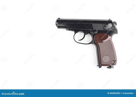 Side View of Pistol stock image. Image of glock, revolver - 86806485