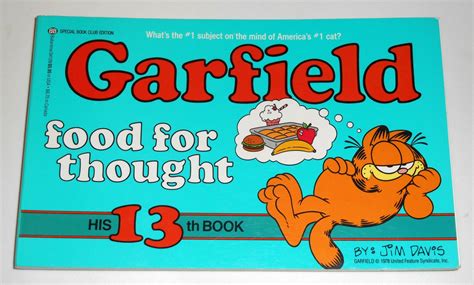 Garfield Food For Thought Thirteenth 13th Book Cat Paperback Soft Cover Odie PAWS Jim Davis