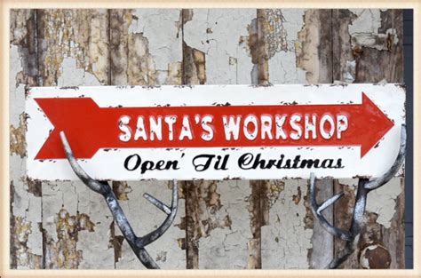 Santa's Workshop Sign | Barnwood Living