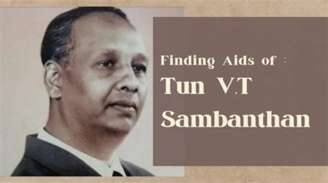 IMR 455- FINDING AIDS PROJECT (TUN V. T. SAMBANTHAN)