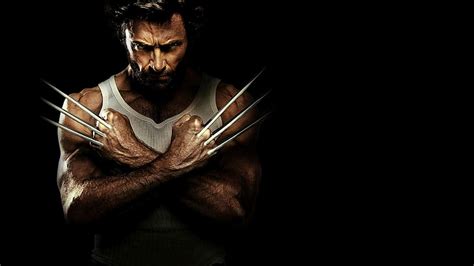 HD wallpaper: x men origins wolverine, one person, black background, front view | Wallpaper Flare