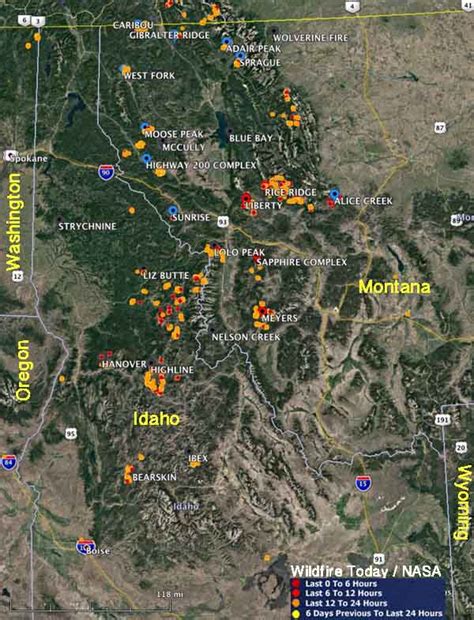 Fire Idaho Wildfire Map