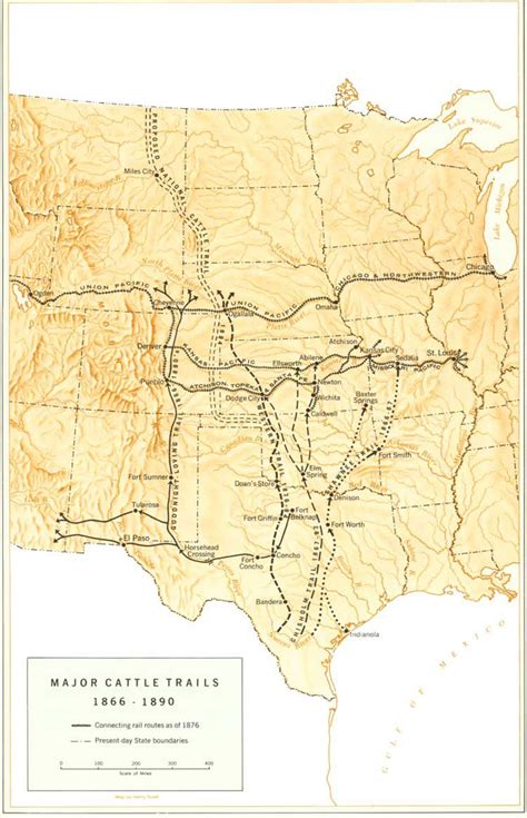 Sedalia Cattle Trail Map - Charis Augustina