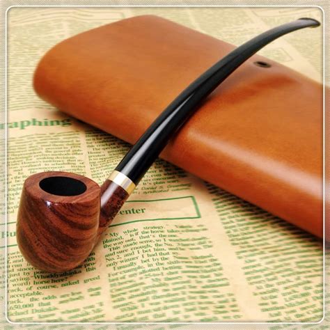 Aliexpress.com : Buy Smoker 9'' Long Classic Tobacco Pipe Rosewood Smoking Pipe For Weed Wooden ...