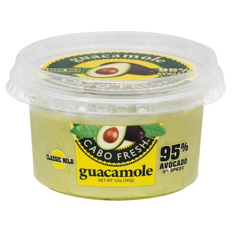 Cabo Fresh Guacamole Classic Mild: Nutrition & Ingredients | GreenChoice