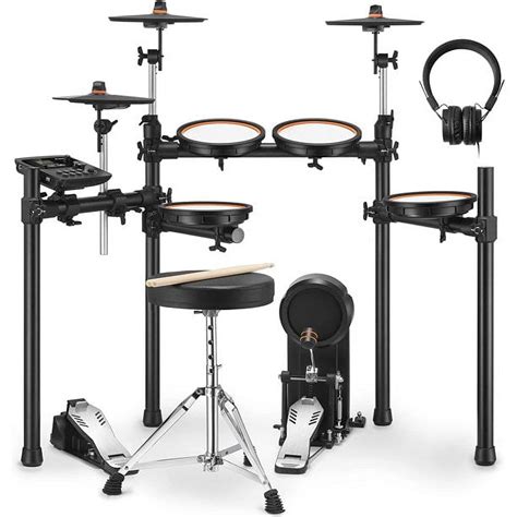 Donner Professional Electric Drum Set, 425 Sounds, 5 Drums 3 Cymbals ...