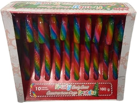 fruity candy canes 10 count 100g : Amazon.ca: Grocery & Gourmet Food