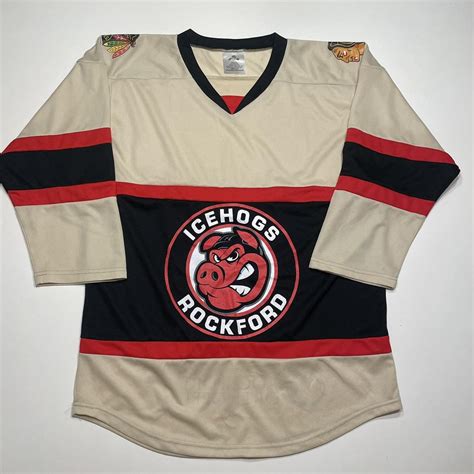 Rockford Icehogs jersey Size Youth XL/ adult M... - Depop