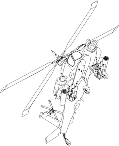 Airline Aircraft Drawings amd Coloring Sheets - AH-64 Apache | Coloring pages, Ah 64 apache ...