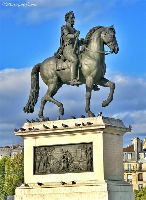 Statue équestre d'Henri IV, Place du Pont Neuf, 75001 Paris | Statue ...