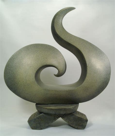 Abstract Sculpture by Lena Arice Lucas TRANSCENDENCE view 4 - coil built / constructed clay ...