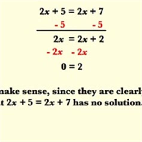 Equations that have No Solution Tutorials, Quizzes, and Help | Sophia ...