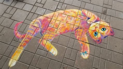 Chalk artist brings whimsical drawings of 'cats and dogs hanging around' to Saskatoon streets ...