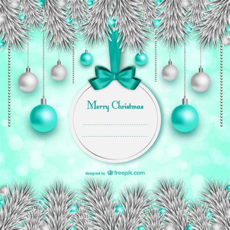 Elegant Christmas card template | free vectors | UI Download