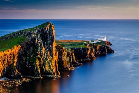 Sunset at Neist Point Lighthouse 2 Photograph by David McAlpine - Fine ...