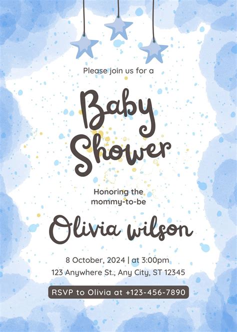 Printable Baby Shower Invitations Free Templates