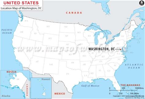 Where is Washington DC (District of Columbia) Located? Location map of ...