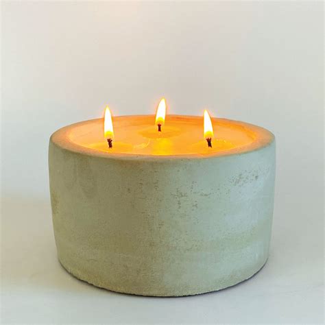 Raw Cement 3 Wick Candle - 500g - Charisma Candles