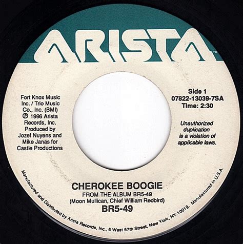 BR5-49* - Cherokee Boogie / I Ain't Never (1996, Vinyl) | Discogs