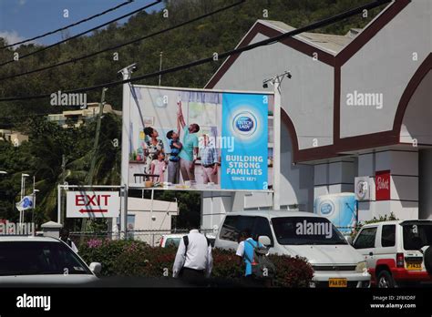 South St George's Grenada Advertising Billboard outside Hubbard's ...